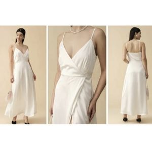 White Satin Dress